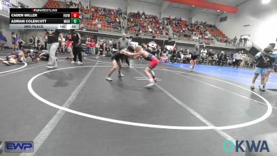 73 lbs 3rd Place - Caden Miller, Fort Gibson Youth Wrestling vs Adrian Colescott, Madill Takedown