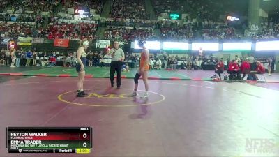 G - 126 lbs Champ. Round 1 - Emma Trader, Missoula Big Sky / Loyola Sacred Heart Girls vs Peyton Walker, Flathead Girls