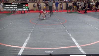 70_B lbs Consi Rd 1 32 #2 - Carter Dambach, Freedom vs Jackson Dietrich, Freedom