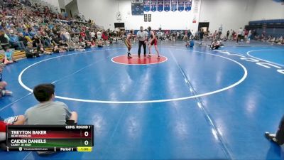 110 lbs Cons. Round 1 - Caiden Daniels, Carey Jr High vs Treyton Baker, Dean Morgan