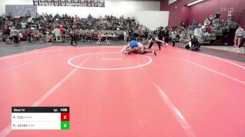 200 lbs Rr Rnd 2 - Andrea Cox, Hennessey Takedown Club vs Karissa Jones, Perry Wrestling Academy