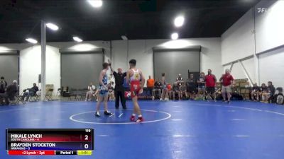 119 lbs Round 1 (6 Team) - Mikale Lynch, South Carolina vs Brayden Stockton, Arkansas