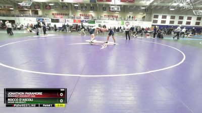 184 lbs Champ. Round 1 - Jonathon Paramore, Reinhardt University (GA) vs Rocco D`ascoli, Keiser University