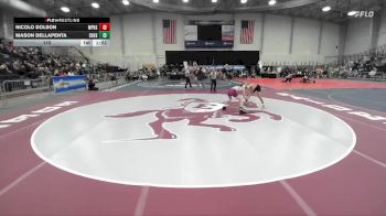 110 lbs Round 1 (3 Team) - Nicolo Dolson, Miller Place High Sch vs Mason DellaPenta, Eden HS