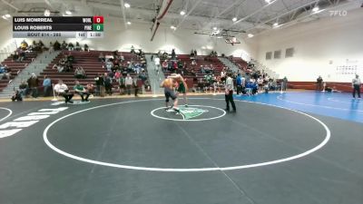 285 lbs Cons. Round 5 - Luis Monrreal, Worland vs Louis Roberts, Pinedale