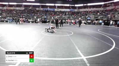 72 lbs Round Of 16 - Jacob Gwin, Team Oklahoma vs Kannon L. Guillet, Poteau Youth Wrestling Academy