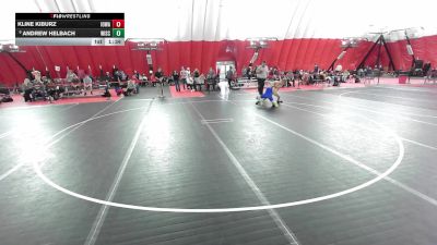 16U Boys - 120 lbs Champ. Round 1 - Kline Kiburz, Iowa vs Andrew Helbach, Wisconsin