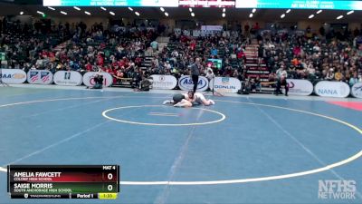 145G 1st Place Match - Amelia Fawcett, Colony High School vs Saige Morris, South Anchorage High School