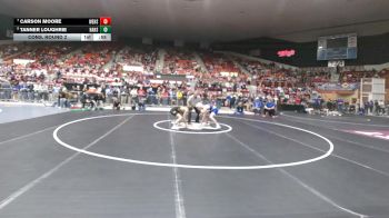 132 lbs Cons. Round 2 - Carson Moore, Wellsville HS vs Tanner Loughrie, Haven HS