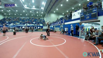 49 lbs 3rd Place - Jayce CLARK, Division Bell Wrestling vs Christian Schwahn, Harrah Little League Wrestling