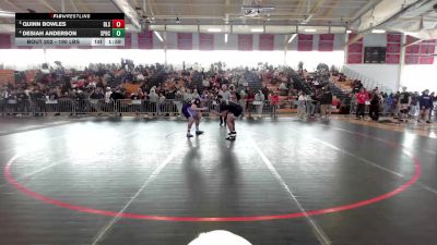 190 lbs Quarterfinal - Quinn Bowles, Boston Latin vs Desiah Anderson, Springfield Central