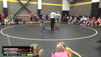 146 lbs Round 2 (4 Team) - Sage Hoisington, Rocky And The Bullwinkles vs Olivia Garrean, Queens Of The Corn Black