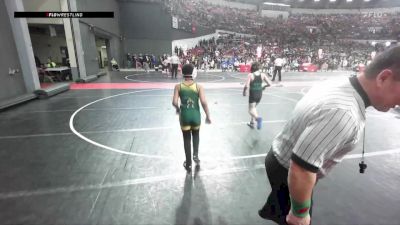 100 lbs Cons. Round 3 - Jayden Reeves, Beaver Dam Youth Wrestling vs Blake Stratton, AF Green Demons