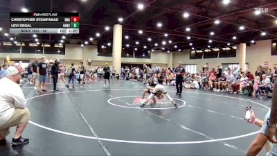90 lbs Quarterfinal - Chrstopher Stsiapanau, Roundtree Wrestling Academy vs Levi Segal, Grappling House Wrestling Club