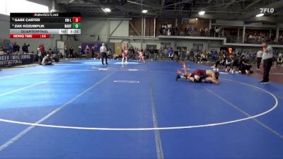 197 lbs Quarterfinal - Gabe Carter, Wisconsin-La Crosse vs Zak Kozumplik, Wartburg