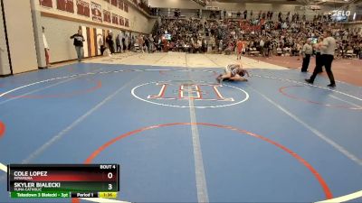 106 lbs Champ. Round 1 - Skyler Bialecki, Yuma Catholic vs Cole Lopez, Miyamura