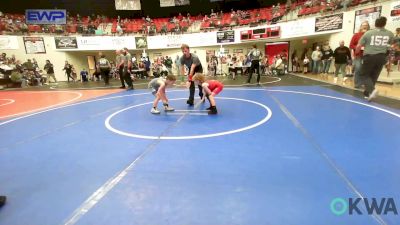 46 lbs Rr Rnd 2 - Maculey Andrews, Hilldale Youth Wrestling Club vs Michael Cawthorne, Tiger Trained Wrestling