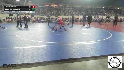 94 lbs Consi Of 16 #2 - Wyatt Haire, Verdigris vs Rowden Benavidez, Collinsville Junior High