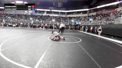 105.6-114.9 lbs Round Of 16 - Jasmin Kumul, Rhyno Academy Of Wrestling vs Alayah Losey, Maize Wrestling Club