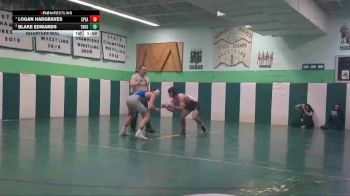 150 lbs Quarterfinal - Logan Hargraves, Spearfish vs Blake Edwards, Thunder Basin High School