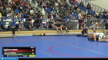 138 lbs Quarterfinal - Daegan OBrien, Open vs Kadyn Ewing, California High School Wrestli