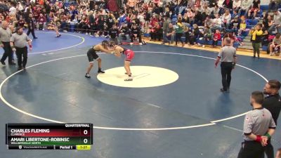 190 lbs Quarterfinal - Amari Libertone-Robinson, Williamsville North vs Charles Fleming, Clarence