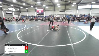 90 lbs Quarterfinal - Kai Moritomo, Prescott Valley Bighorns vs Zayne Laughter, No Team