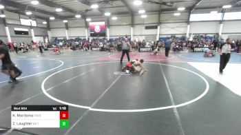 90 lbs Quarterfinal - Kai Moritomo, Prescott Valley Bighorns vs Zayne Laughter, No Team
