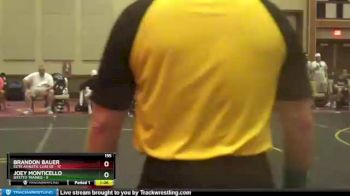 155 lbs Finals (8 Team) - Joey Monticello, Bitetto Trained vs Brandon Bauer, Elite Athletic Club DZ