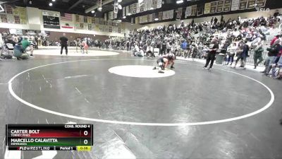 120 lbs Cons. Round 4 - Carter Bolt, Torrey Pines vs Marcello Calavitta, Esperanza