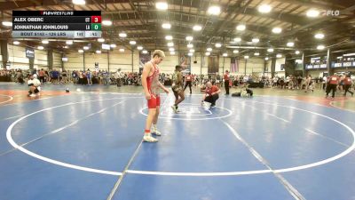 126 lbs Consi Of 32 #2 - Alex Oberc, CT vs Johnathan Johnlouis, LA