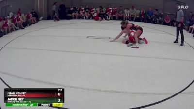 148 lbs Round 2 (8 Team) - Jaden Ney, Kansas Pink Gecko vs Miah Kenny, Nebraska Red