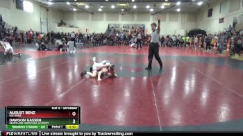 75 lbs Champ. Round 2 - Dawson Gassen, Heartland Wrestling Academy vs August Benz, Elk River