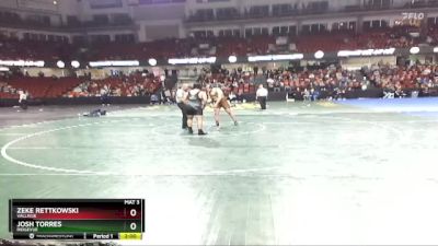 220 lbs Semifinal - Josh Torres, Ridgevue vs Zeke Rettkowski, Vallivue