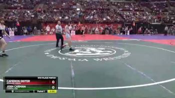 D2-126 lbs 5th Place Match - Cameron Deiter, Bowling Green vs Josh Carman, Carrollton