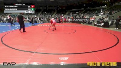 112 lbs 5th Place - Aria Pennywell, Driller Wrestling Club vs Zaina Albadri, Greater Heights Wrestling