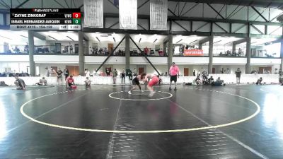 154-158 lbs Champ. Round 1 - Zayne Zinkgraf, Vandalia Jr Wrestling Club vs Israel Hernandez-Jarquin, Mexico