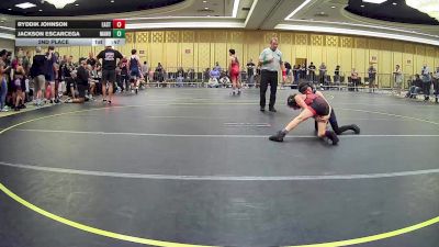 65 lbs 2nd Place - Ryddik Johnson, Eastern Oregon Elite vs Jackson Escarcega, Manu Wr Ac