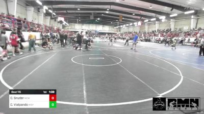 109 lbs Quarterfinal - Cejae Snyder, Mcwc vs Cara Vialpando, Misfits