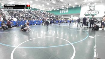 138 lbs Champ. Round 2 - Samuel Coxe, Hillcrest vs Niko Bitton, Hoover