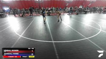 106 lbs Cons. Round 3 - Kendall Booker, MN vs Marshall Hanke, WI