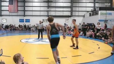 100 lbs Round 3 (6 Team) - Carson Eslinger, MIDLOTHIAN MINERS WRESTLING CLUB vs Geno Calvani, SOUTH AUGUSTA WRESTLING