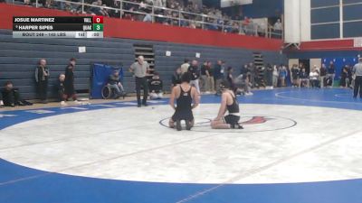 145 lbs Consy 2 - Josue Martinez, Valley vs Harper Sipes, Quaker Valley