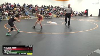 N-4 lbs Semifinal - Ada Liles, Panther Wrestling Club vs Rhyle Johnson, Marion Wolves