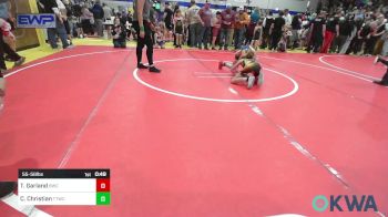 55-58 lbs Rr Rnd 1 - Tristan Garland, Berryhill Wrestling Club vs Callie Christian, Team Tulsa Wrestling Club