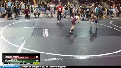 68-69 lbs Round 2 - Jax Aldrete, Pikes Peak Warriors Wrestling vs Thomas Bagby, Cheyenne Mountain Wrestling Club