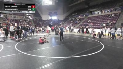 59 lbs Cons. Sub-semis - Izrael Casaus, Juggernaut WC vs Jesus Vasquez, Steel City Reloaded Wrestling Club