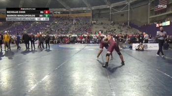 285 lbs Quarters & 1st Wb (16 Team) - Markos Mihalopoulos, Wisconsin-La Crosse vs Nicholas Cook, Roanoke College