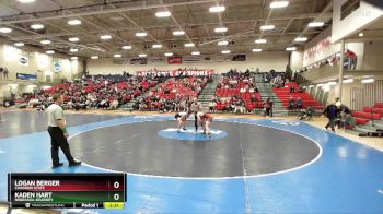 165 lbs 3rd Place Match - Kaden Hart, Nebraska-Kearney vs Logan Berger, Chadron State