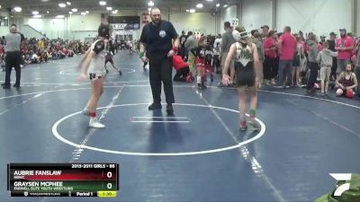 86 lbs Quarterfinal - Graysen McPhee, Farwell Elite Youth Wrestling vs Aubrie Fanslaw, NBWC